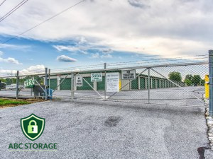 ABC Self Storage Harrisburg facility exterior showing drive-up units and security features