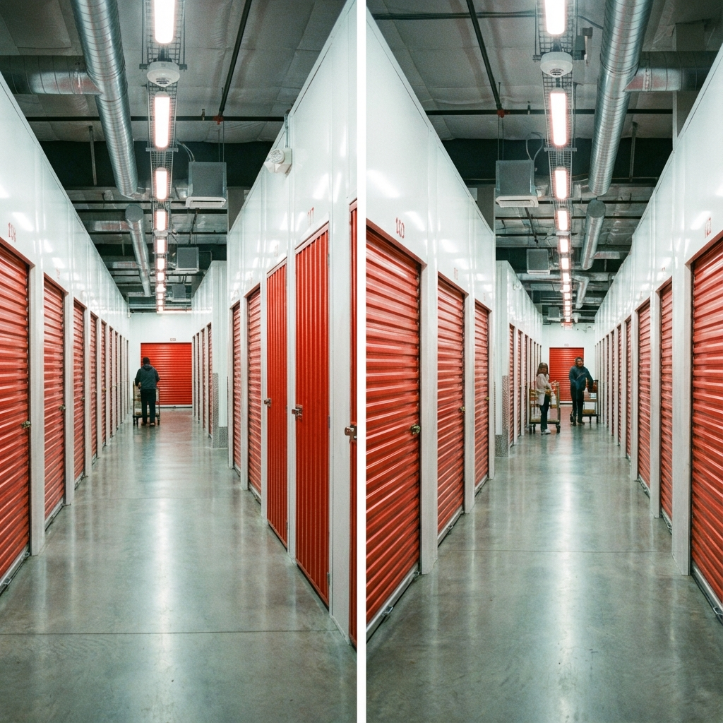 Fully climate-controlled indoor self storage at All Good Self Storage in Ladonia, Alabama