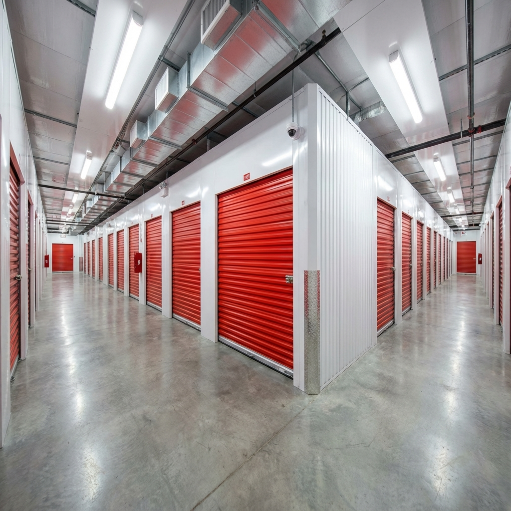 Phone-based RFID keyless entry and gated access at All Good Self Storage in Ladonia AL