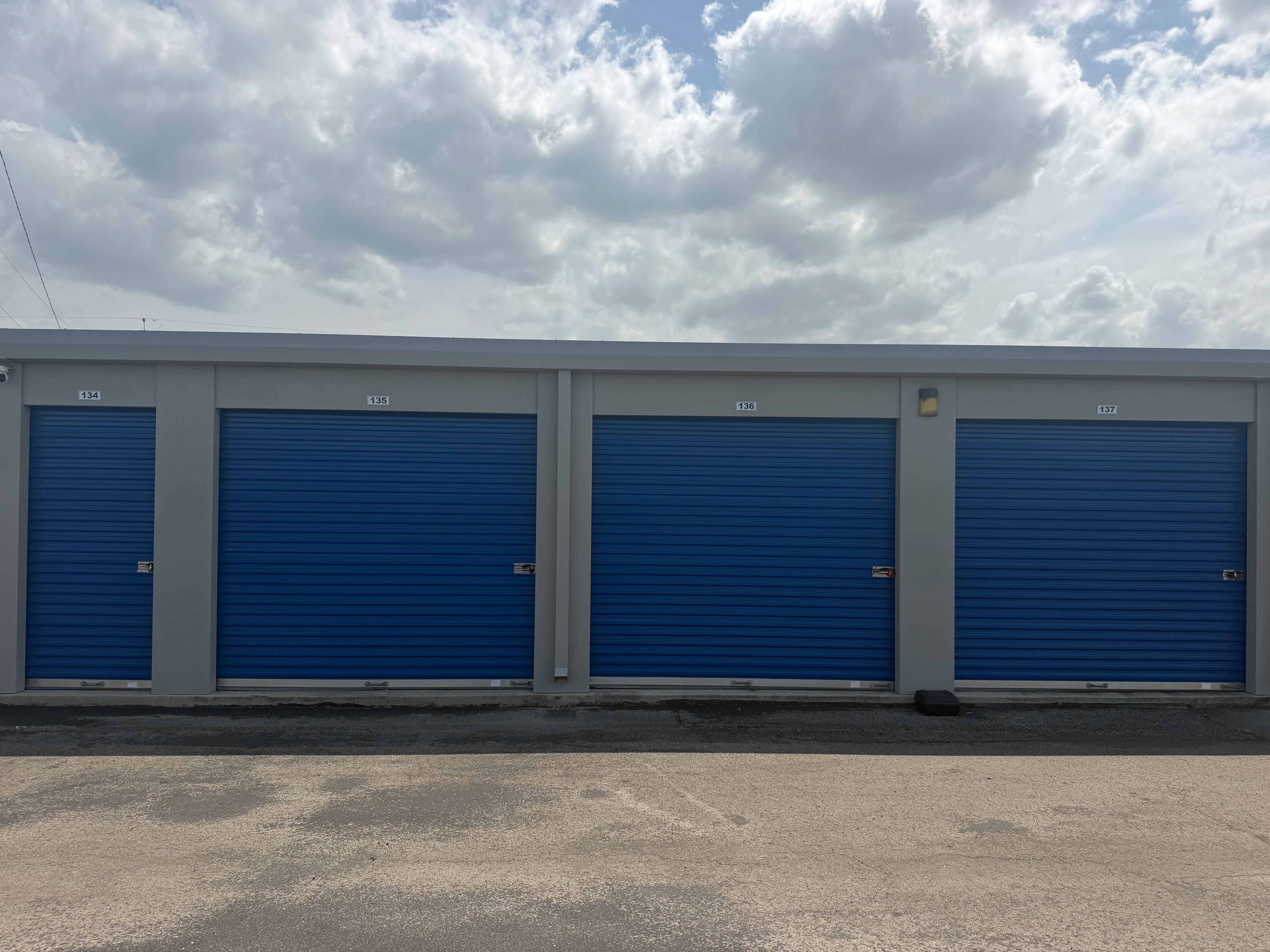 Drive-up access storage units at Matador Self Storage Seguin — direct vehicle access for easy loading and unloading in Guadalupe County