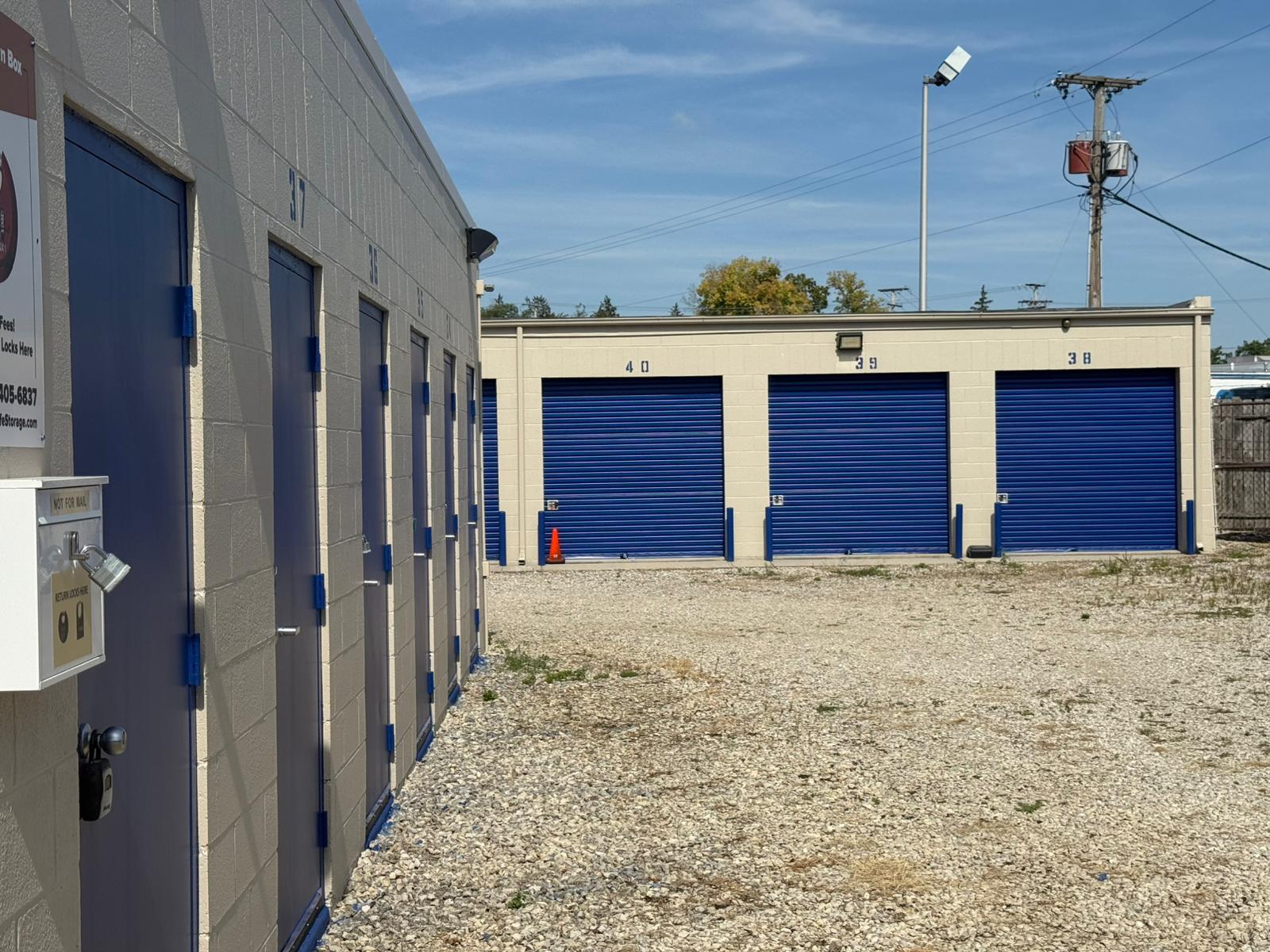 Self storage facility in Delaware County ready for Ball State University summer break rentals