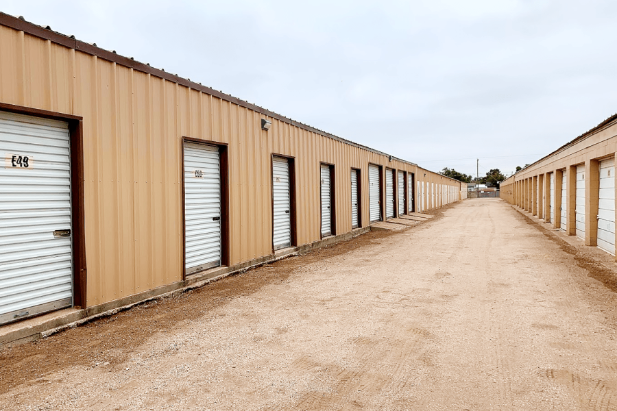 Gated, camera-monitored drive-up storage yard at Presto Storage serving Odessa and West Odessa