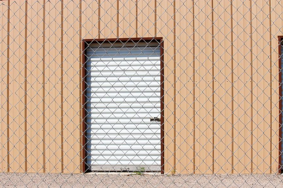 Drive-up storage bays with room to back a truck to the unit door at Presto Storage Odessa