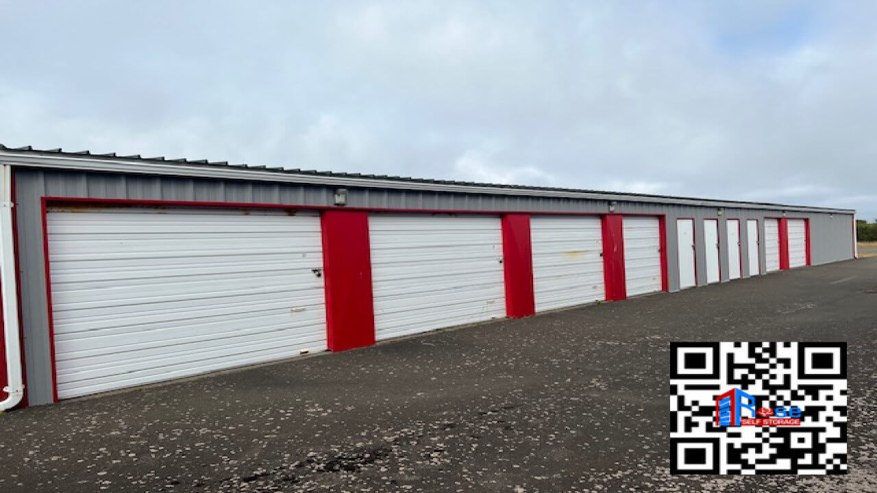 Larger 10x20 drive-up storage unit for furniture and garage overflow in Ocean Shores