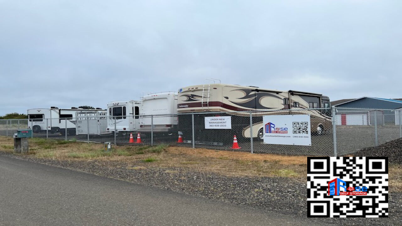 10x10 and 10x20 drive-up storage unit sizes at Rose Self Storage in Ocean Shores