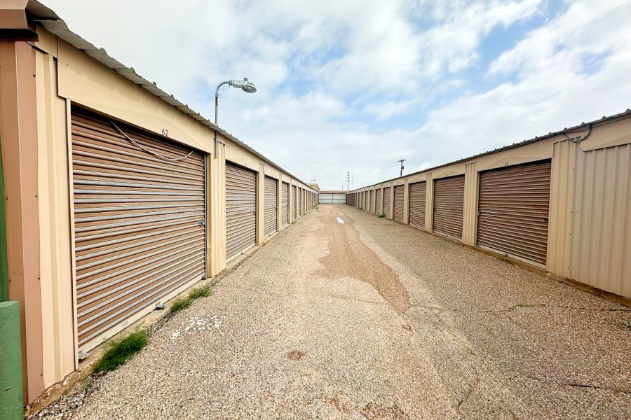 Secure fenced self storage facility serving south Lubbock and the 79424 ZIP