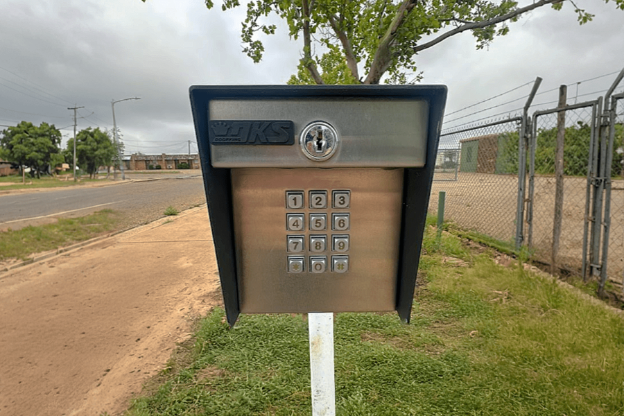 Drive-up loading access at a Valora Storage facility in south Lubbock, Texas