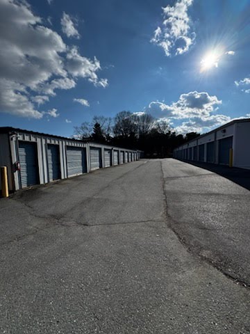 Interior view of Winston Self Storage showing well-lit, secure storage unit corridors